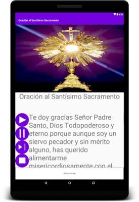 Oración a Santísimo Sacramento android App screenshot 0